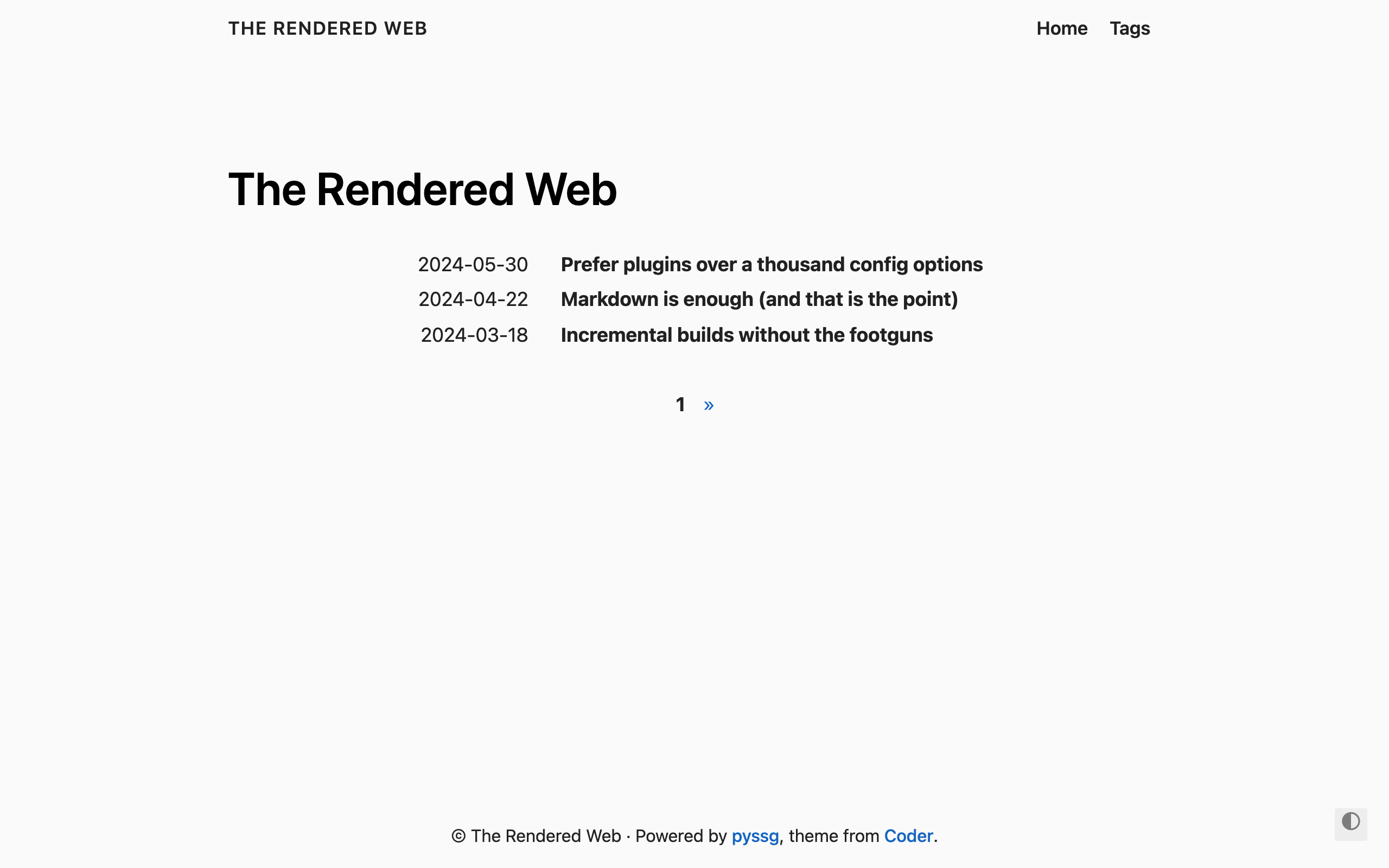 Blog Minimal screenshot