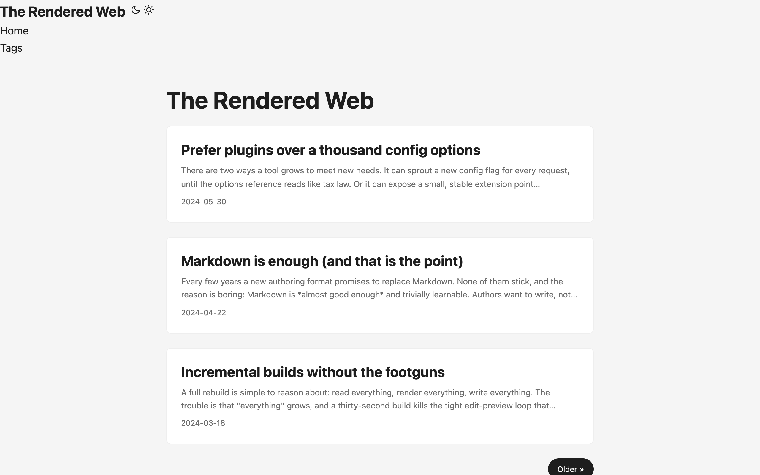 Blog Technical screenshot